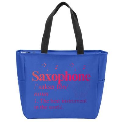 The Best Instrut In The World Saxophone Gift Zip Tote Bag