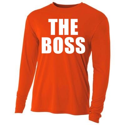 The Boss: I Am The Boss Gift Cooling Performance Long Sleeve Crew