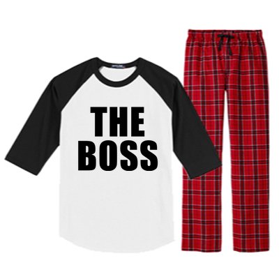 The Boss: I Am The Boss Gift Raglan Sleeve Pajama Set