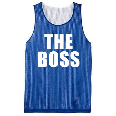 The Boss: I Am The Boss Gift Mesh Reversible Basketball Jersey Tank