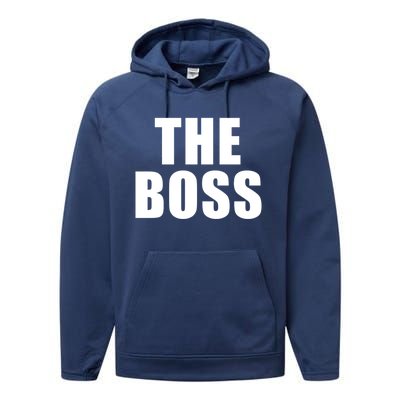 The Boss: I Am The Boss Gift Performance Fleece Hoodie