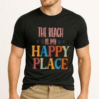 The Beach Is My Happy Place Beach Funny Gift Cooling Performance Crew T-Shirt