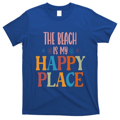 The Beach Is My Happy Place Beach Funny Gift T-Shirt