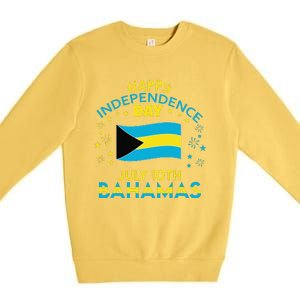 The Bahamas Independence Day Bahamian Pride The Bahamas Flag Premium Crewneck Sweatshirt