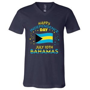 The Bahamas Independence Day Bahamian Pride The Bahamas Flag V-Neck T-Shirt