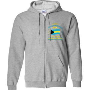 The Bahamas Independence Day Bahamian Pride The Bahamas Flag Full Zip Hoodie