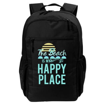 The Beach Is My Happy Place Design Cute Gift Backpack
