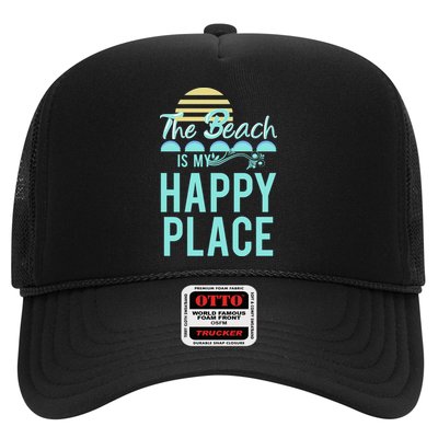 The Beach Is My Happy Place Design Cute Gift Hat