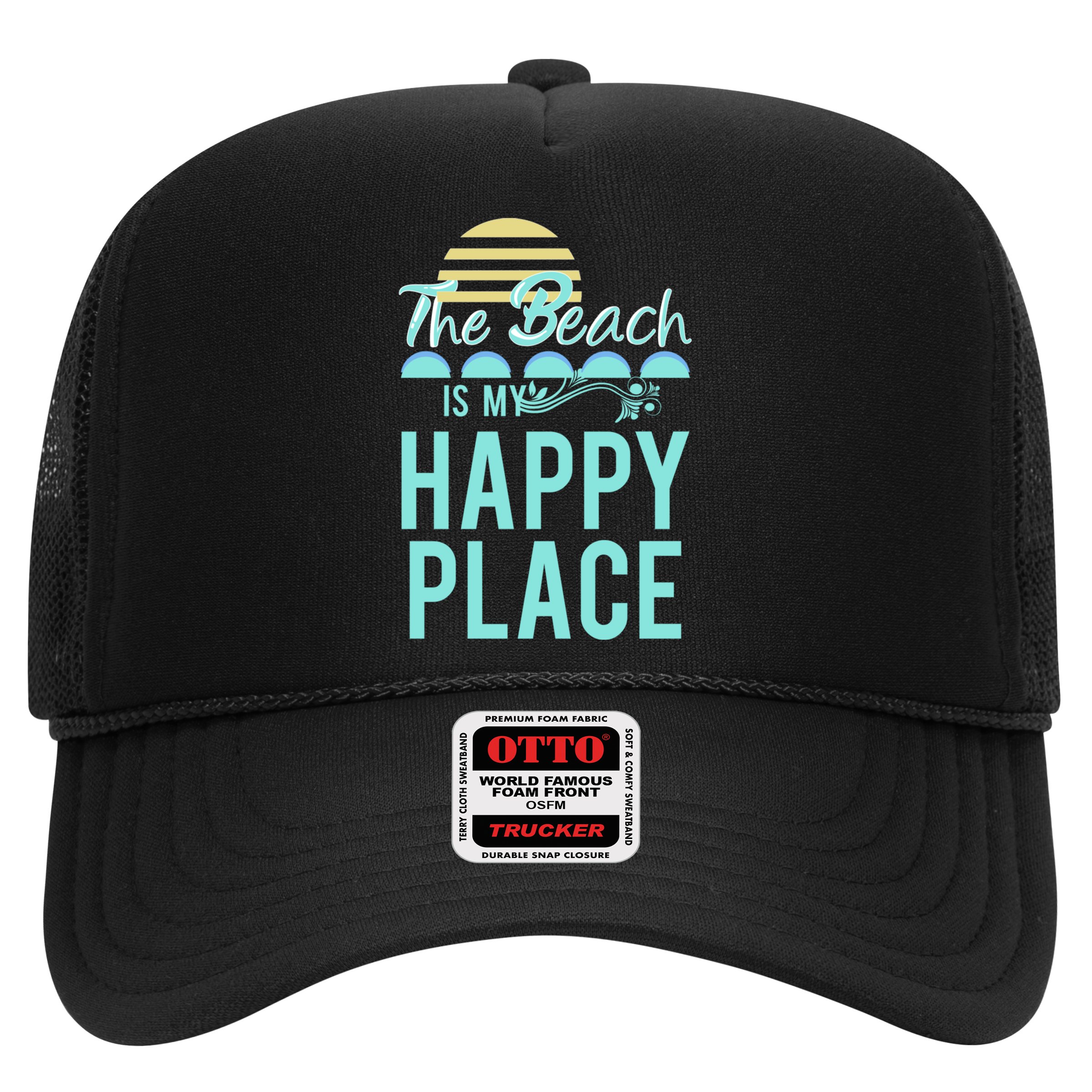 The Beach Is My Happy Place Design Cute Gift Hat