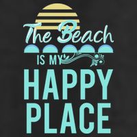 The Beach Is My Happy Place Design Cute Gift Hat