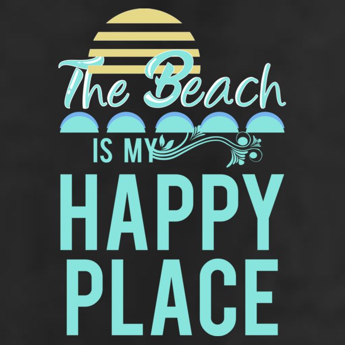 The Beach Is My Happy Place Design Cute Gift Hat