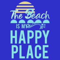 The Beach Is My Happy Place Design Cute Gift 16 in Basic Backpack