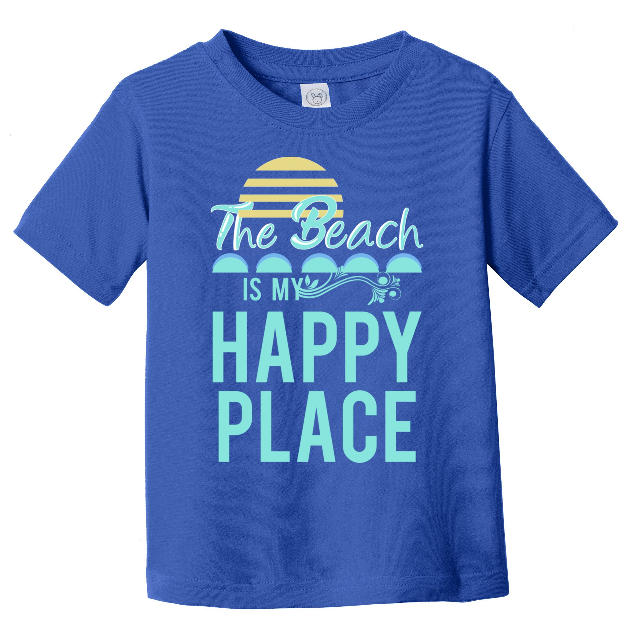 The Beach Is My Happy Place Design Cute Gift Toddler T-Shirt