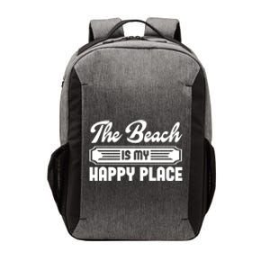 The Beach Is My Happy Place Graphic Tees Funny Gift Vector Backpack