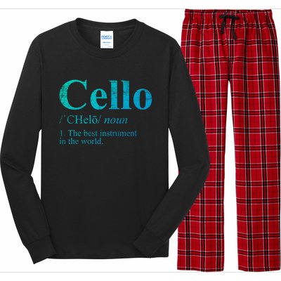 The Best Instrut In The World Cello Great Gift Long Sleeve Pajama Set