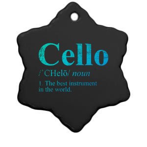 The Best Instrut In The World Cello Great Gift Ceramic Star Ornament