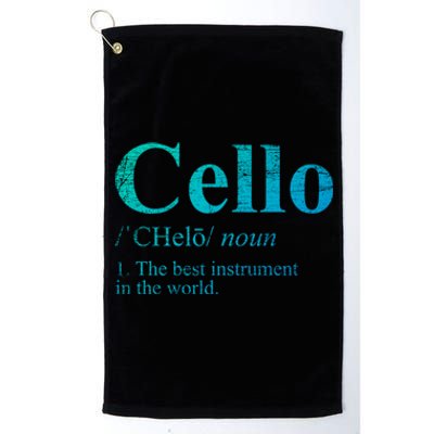 The Best Instrut In The World Cello Great Gift Platinum Collection Golf Towel