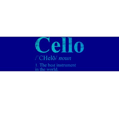 The Best Instrut In The World Cello Great Gift Bumper Sticker