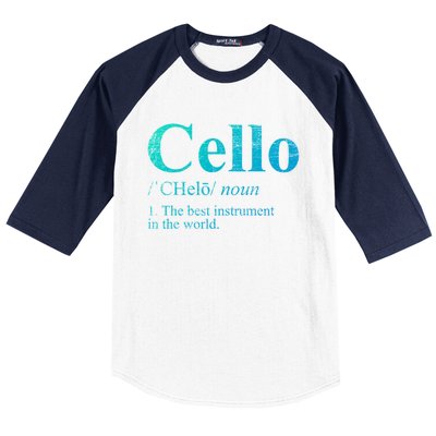 The Best Instrut In The World Cello Great Gift Baseball Sleeve Shirt