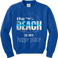 The Beach Is My Happy Place Summer Beach Tee Be Nice Sunrise Great Gift Kids Sweatshirt