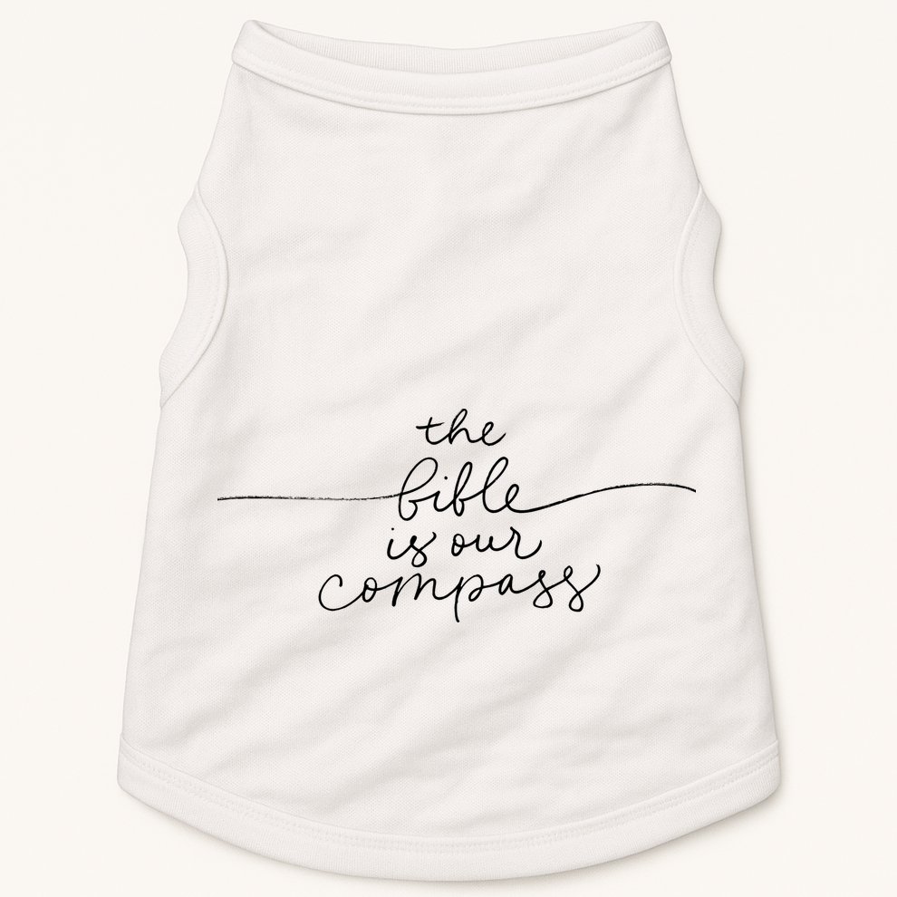 The Bible Is Our Compass Christianity Faith Doggie Tank