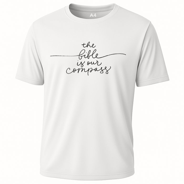 The Bible Is Our Compass Christianity Faith Performance Shirt