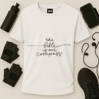 The Bible Is Our Compass Christianity Faith Performance Shirt