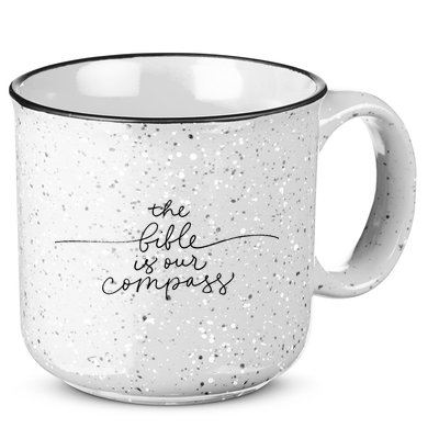 The Bible Is Our Compass Christianity Faith 15oz Campfire Ceramic Mug