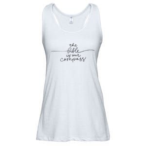 The Bible Is Our Compass Christianity Faith Ladies Essential Flowy Tank