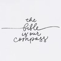 The Bible Is Our Compass Christianity Faith Flatbill Hat