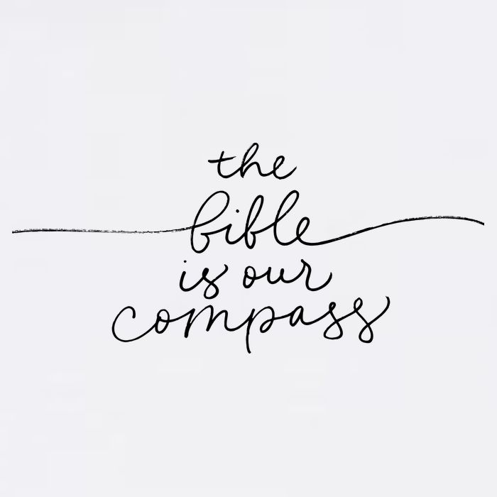 The Bible Is Our Compass Christianity Faith Flatbill Hat
