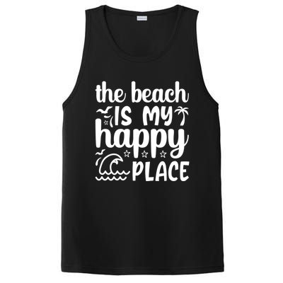 The Beach Is My Happy Place Gift PosiCharge Competitor Tank