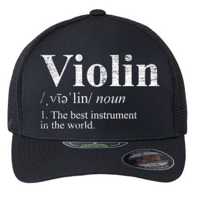 The Best Instrut In The World Definition Violin Cool Gift Flexfit Unipanel Trucker Cap