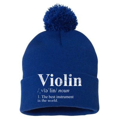 The Best Instrut In The World Definition Violin Cool Gift Pom Pom 12in Knit Beanie