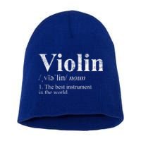 The Best Instrut In The World Definition Violin Cool Gift Short Acrylic Beanie