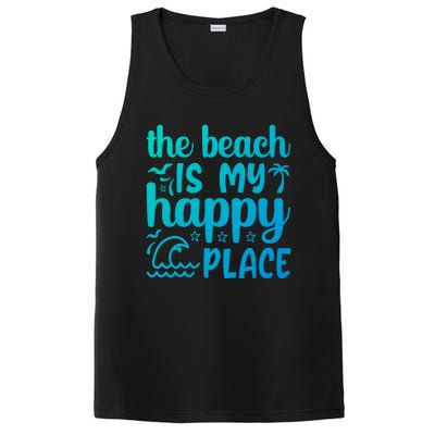 The Beach Is My Happy Place Gift PosiCharge Competitor Tank