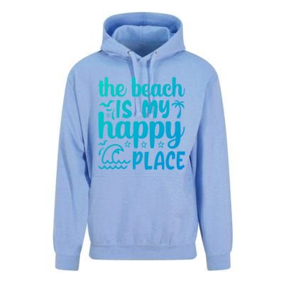 The Beach Is My Happy Place Gift Unisex Surf Hoodie