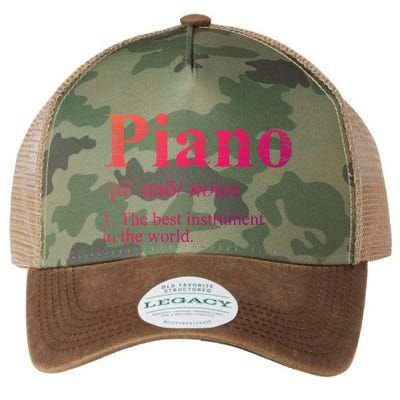 The Best Instrut In The World Piano Gift Legacy Tie Dye Trucker Hat