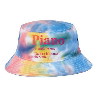 The Best Instrut In The World Piano Gift Tie Dye Newport Bucket Hat