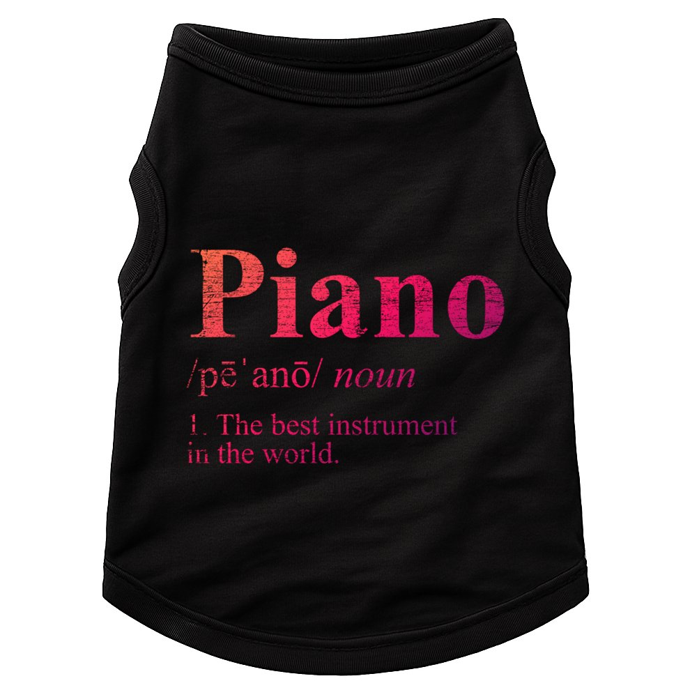 The Best Instrut In The World Piano Gift Doggie Tank