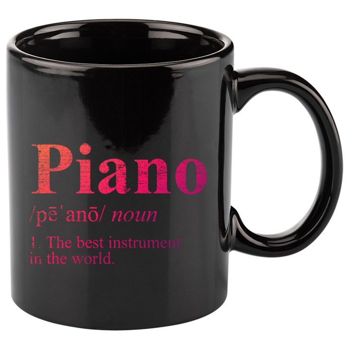 The Best Instrut In The World Piano Gift 11oz C Handle Ceramic Mug
