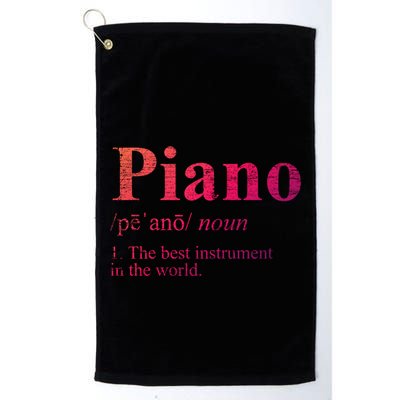 The Best Instrut In The World Piano Gift Golf Towel