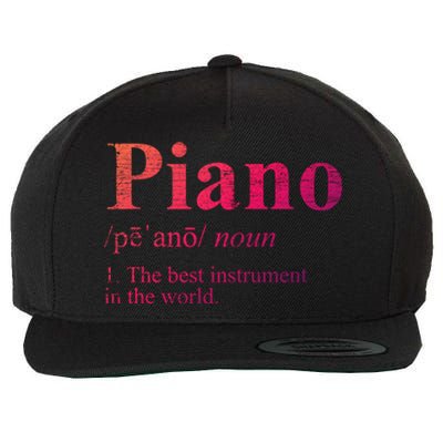 The Best Instrut In The World Piano Gift Wool Snapback Cap