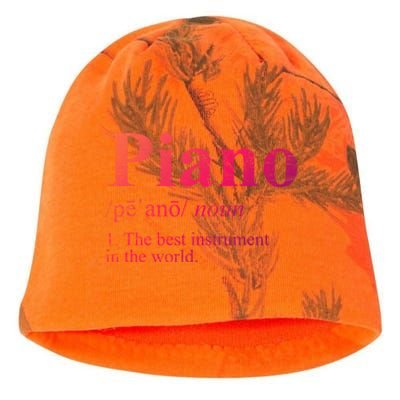 The Best Instrut In The World Piano Gift Kati - Camo Knit Beanie