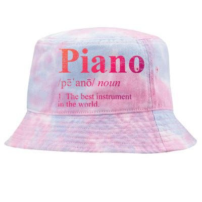 The Best Instrut In The World Piano Gift Tie-Dyed Bucket Hat