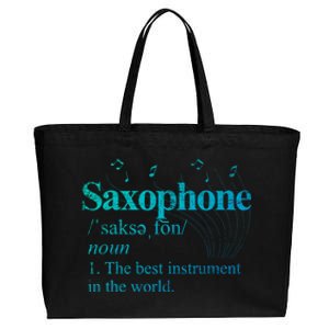 The Best Instrut In The World Saxophone Gift Cotton Canvas Jumbo Tote