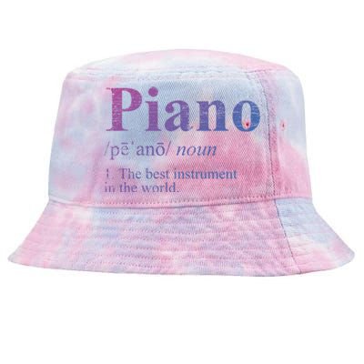 The Best Instrut In The World Piano Gift Tie-Dyed Bucket Hat