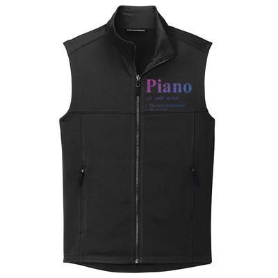 The Best Instrut In The World Piano Gift Collective Smooth Fleece Vest