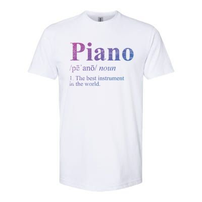 The Best Instrut In The World Piano Gift Softstyle CVC T-Shirt