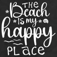 The Beach Is My Happy Place Great Gift 11oz C Handle Ceramic Mug